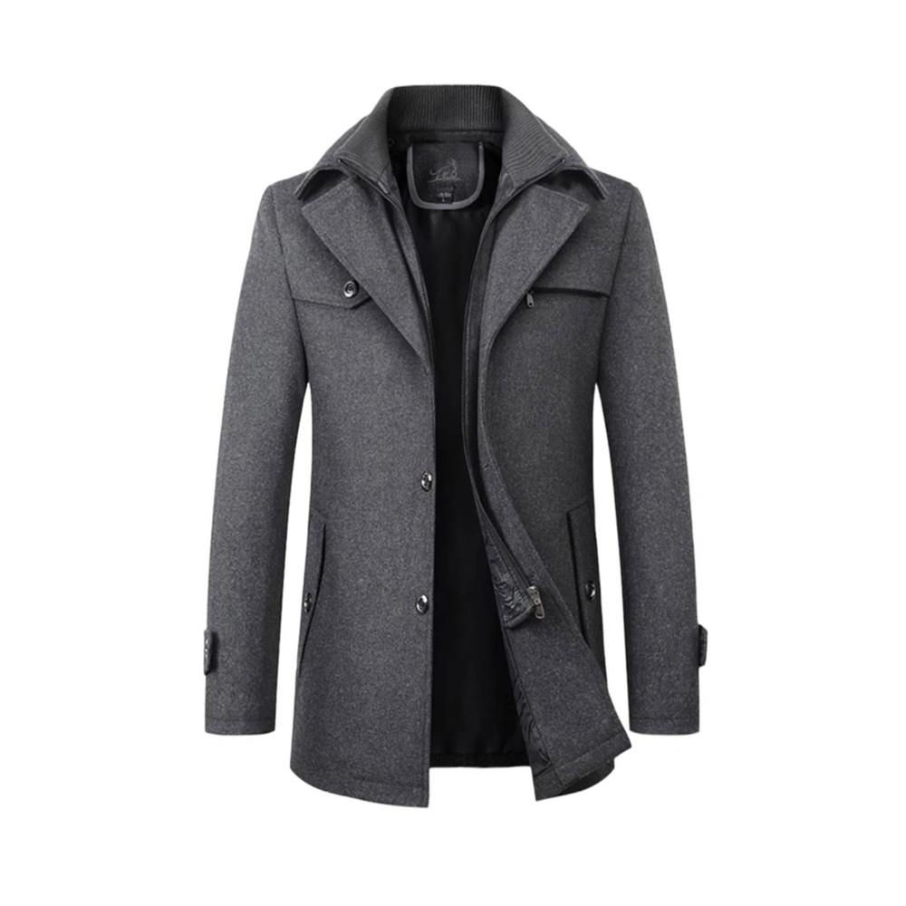 Casual Men’s Coat/ jacket. Dark grey jacket. Brand new but no tags. Size L